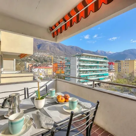 Lido Apartment Locarno With Balcony And Parking - Happy Rentals Apartment Locarno